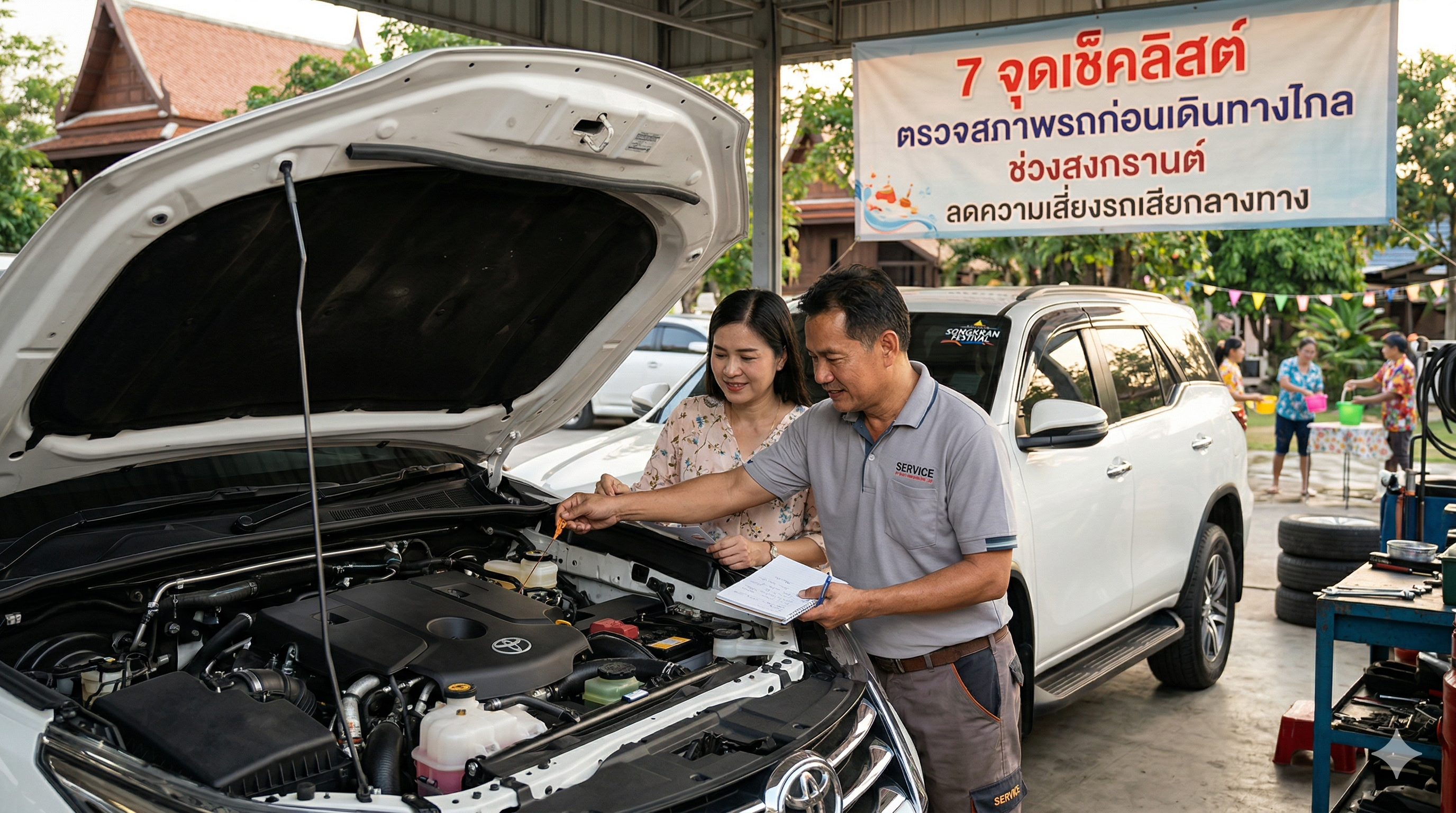เช็คสภาพรถก่อนเดินทาง